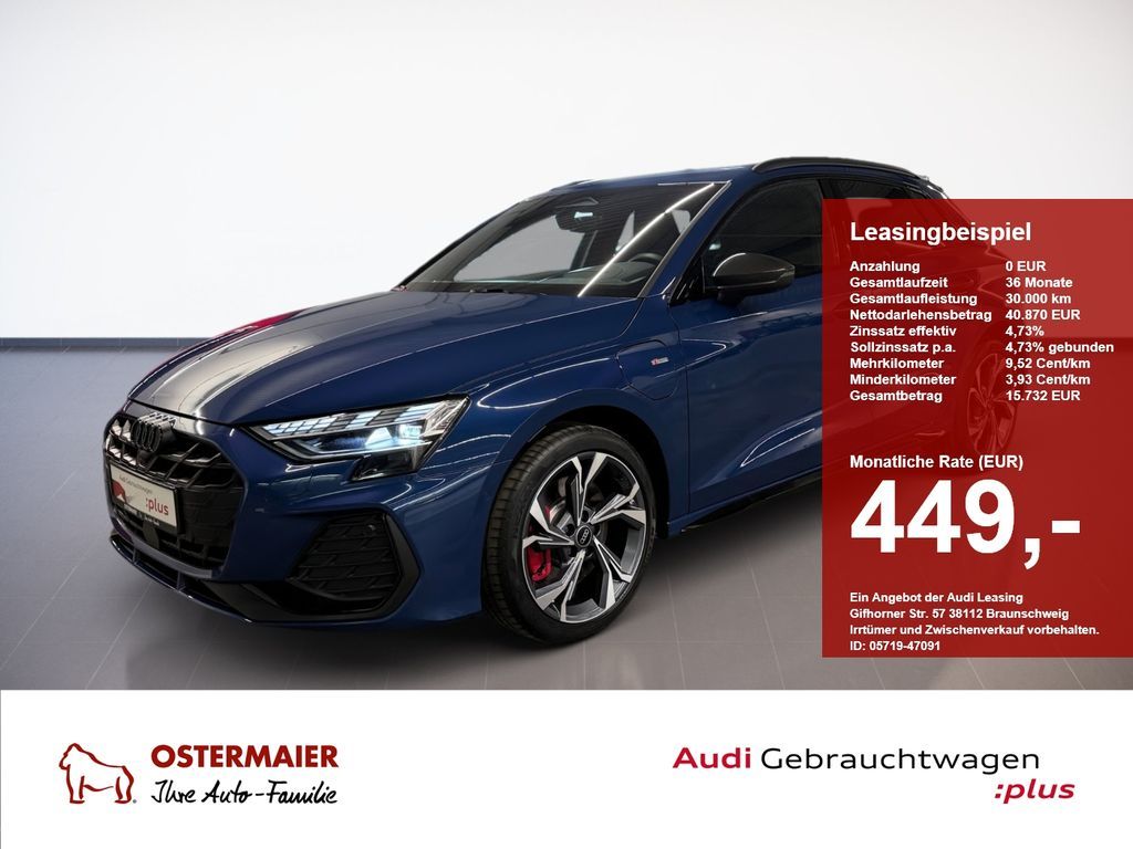 Audi A3 Sportback S-LINE TFSIe 272PS AHK.HEAD-UP.SONO Leasing