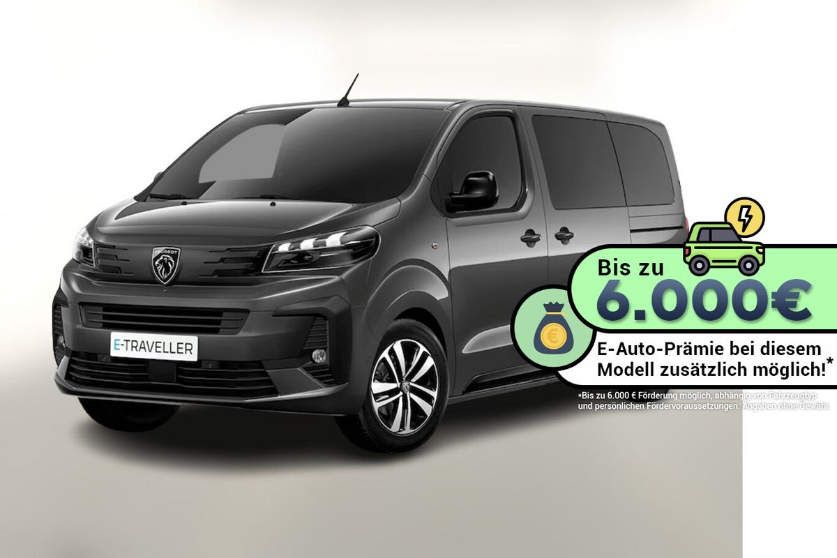 Peugeot Traveller 50kWh L2 FÖRDERF. 9-S Kam ACC CarPl Leasing privat Leasing