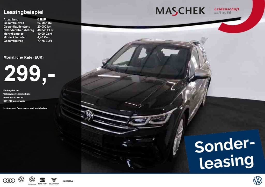 Volkswagen Tiguan R 2.0 TSI LM21 DCC Matrix Navi Parkassist Leasing