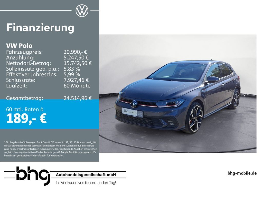 Volkswagen Polo 2.0 TSI DSG GTI Leasing