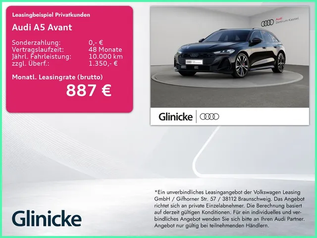 Audi A5 Avant e-hybrid qu. S line Matrix 360° AHK