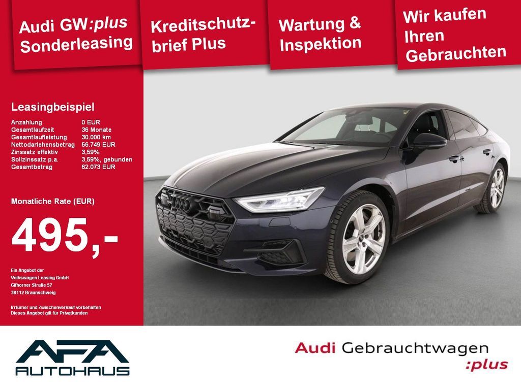 Audi A7 Sportback 50 TFSI e qu. AHK*360°*Leder*20Zoll Leasing