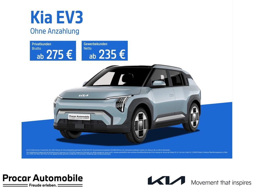Kia EV3 | Innovation Unterwegs | frei konfigurierbar Leasing