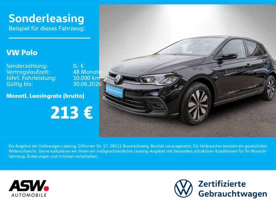 Volkswagen Polo Goal 1,0 TSI DSG LED NAVI AHK RFK ACC SHZ Leasing