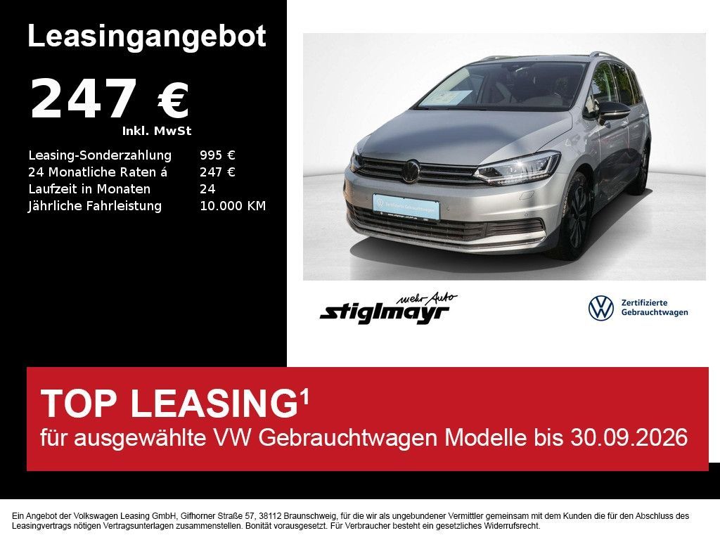 Volkswagen Touran GOAL 1.5 TSI DSG ACC+AHK+IQ-LIGHT+NAVI Leasing