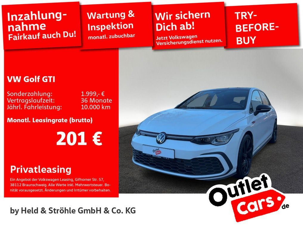 Volkswagen Golf GTI DSG Black Style PANO IQ.LIGHT NAVI H/K Leasing