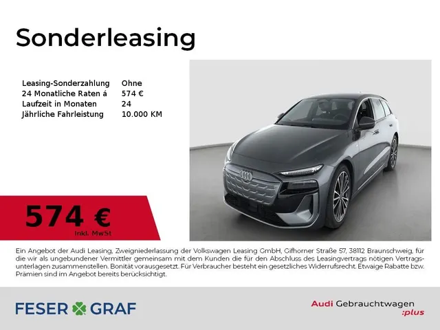 Audi A6 e-tron Avant S line performance Luftfeder AHK