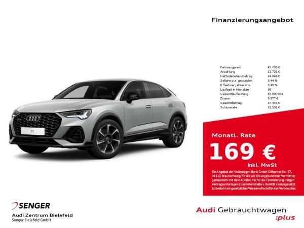 Audi Q3 Sportback 45 TFSI quattro LED Optik-Paket AHK Leasing