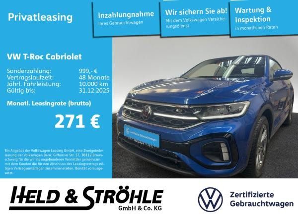 Volkswagen T-Roc Cabriolet R-Line 1.5 TSI DSG AHK MATRIX Leasing