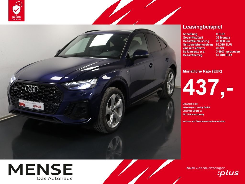 Audi Q5 Sportback 45 TFSI quattro S tronic S line AHK Leasing