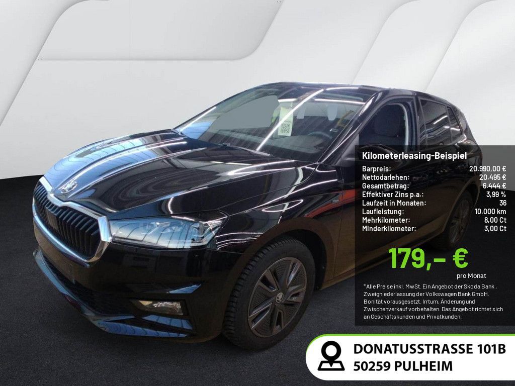 Skoda Fabia 1.0 TSI Tour PDC SHZ KAMERA ACC LED NAVI Leasing
