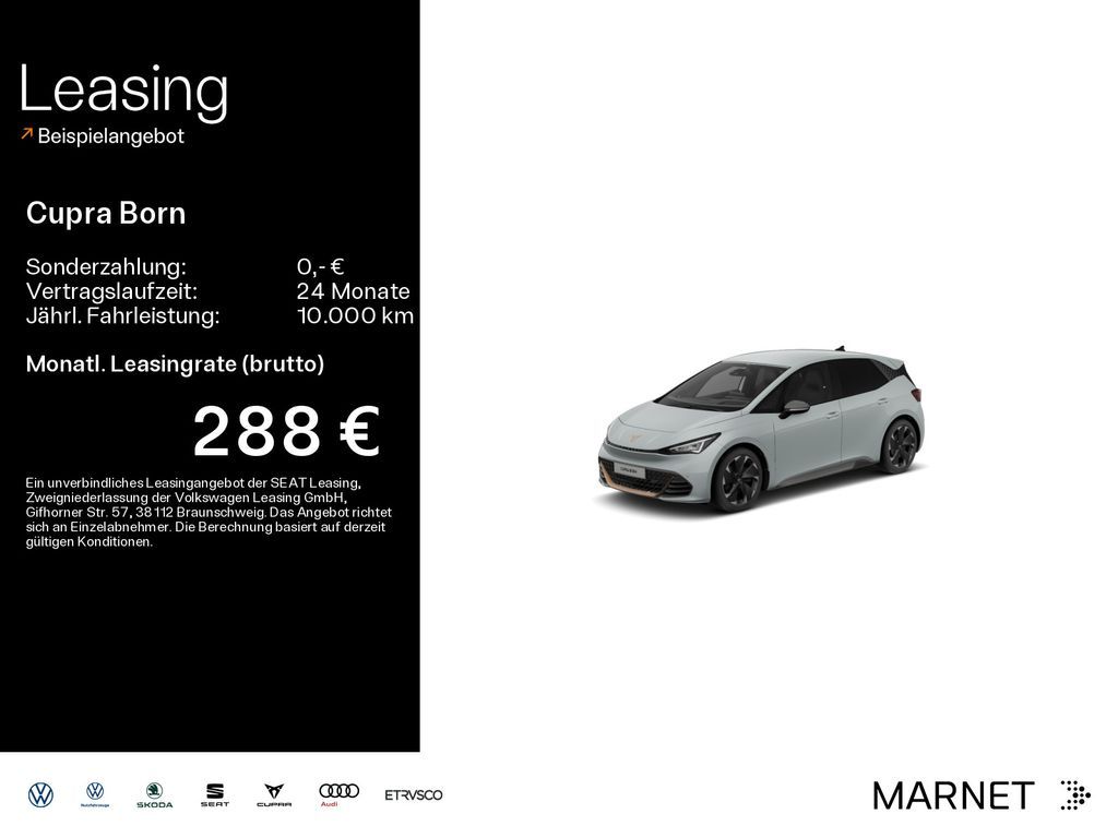 Cupra Born* Navi*Wärmep.*Voll-LED*Keyless*HuD*Digital* Leasing