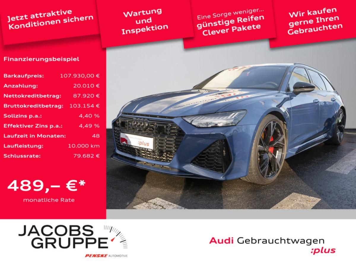 Audi RS6 Avant 4.0 TFSI quattro performance Sportabgas/AHK/B&O/HD Matrix/Op Leasing