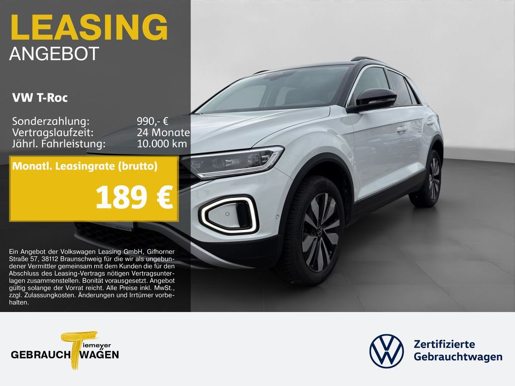 Volkswagen T-Roc 2.0 TDI DSG GOAL AHK KAMERA NAVI SITZHZ Leasing