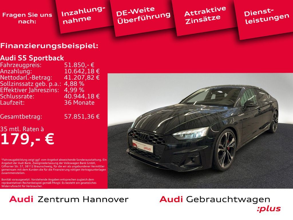 Audi S5 Sportback 55 TDI quattro Matrix Kamera B&O Leasing