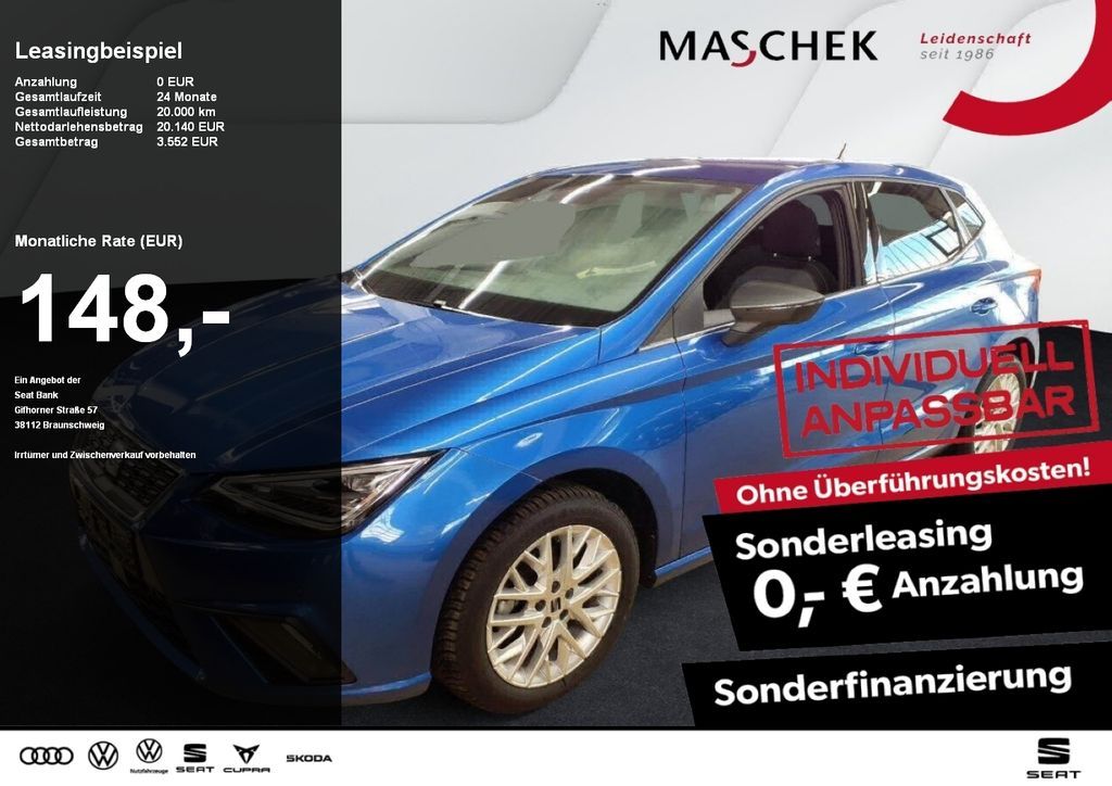 Seat Ibiza Xcellence Sonderleasing ohne Anzahlung Nav Leasing