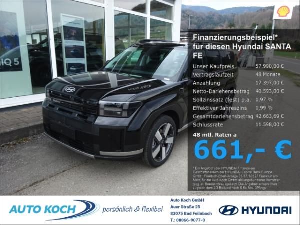 Hyundai SANTA FE Hybrid 2WD Signature HEV 7-Sitzer (MY26) 1.6 T-GDI (239 PS) 6- AMT Leasing