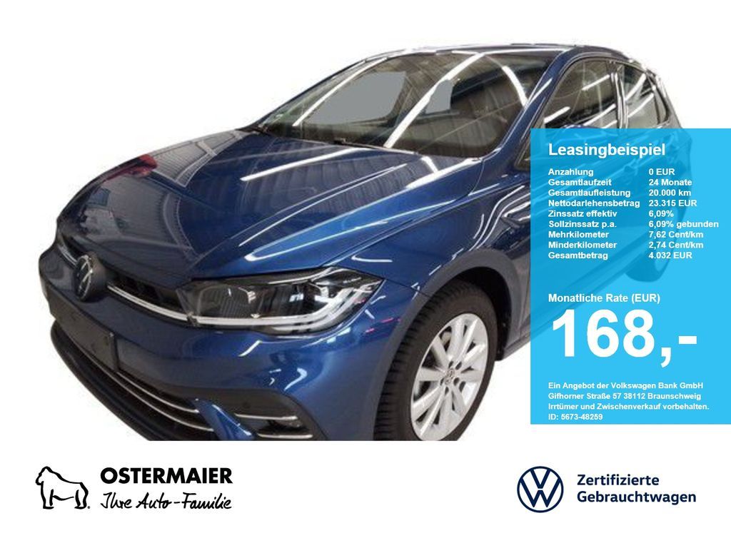 Volkswagen Polo STYLE 1.0TSI 116PS DSG 5J-G.NAVI+VC.2xPDC.L Leasing