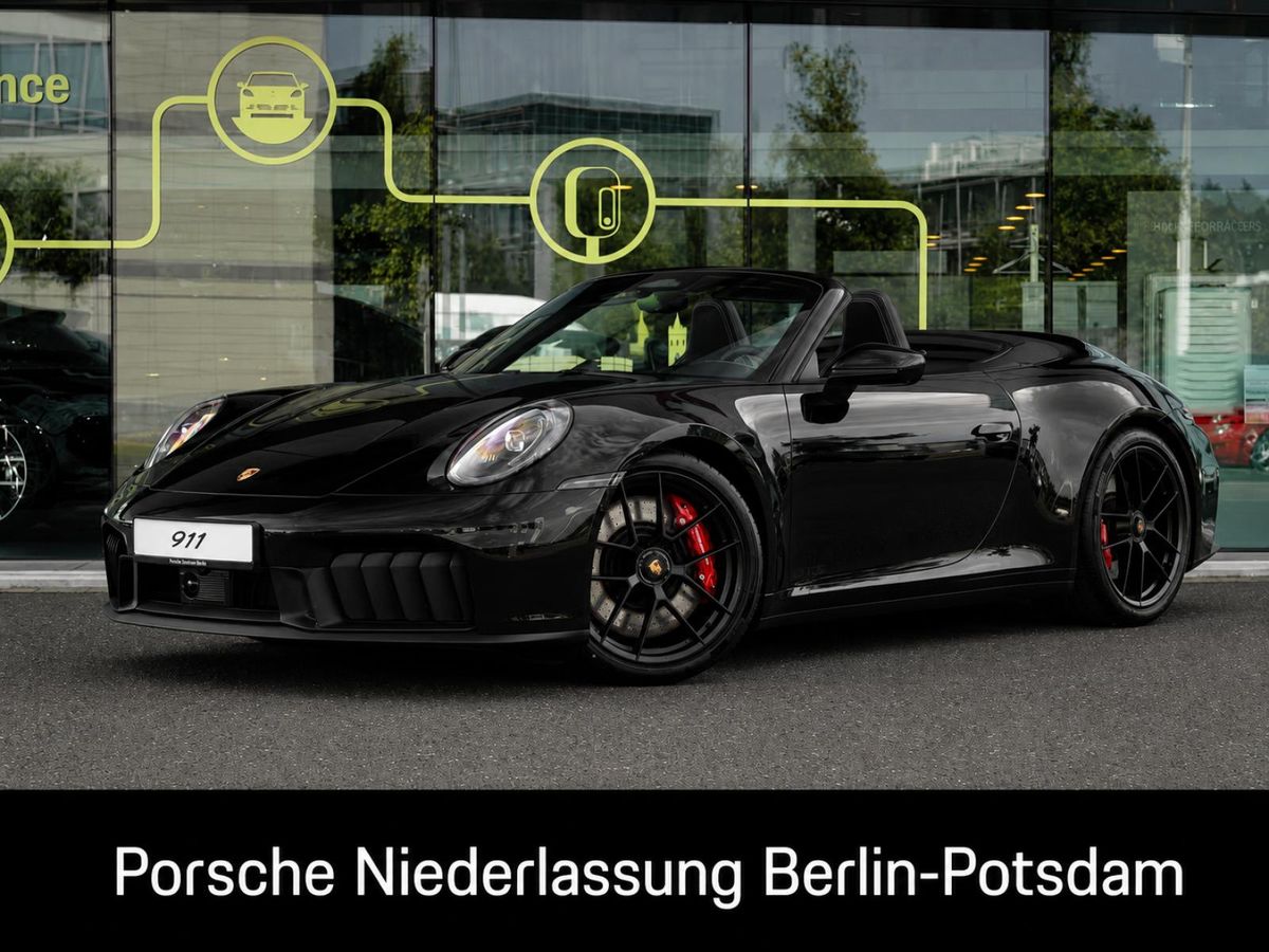Porsche 911 🔥Carrera 4 GTS Cabriolet | 541 PS T-Hybrid ⚡ | Sofort verfügbar | Tiefschwarzmetallic Leasing