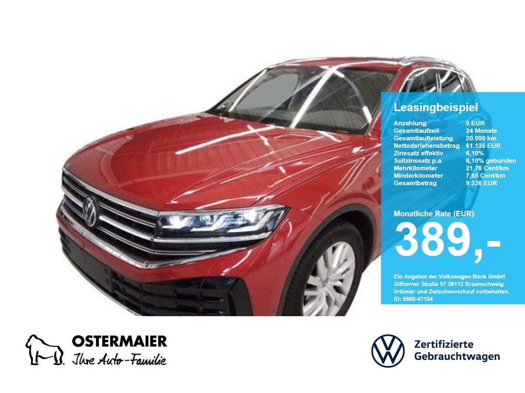 Volkswagen Touareg ELEGANCE 3.0TDI 286PS NP.108T STDHZG.LUF Leasing