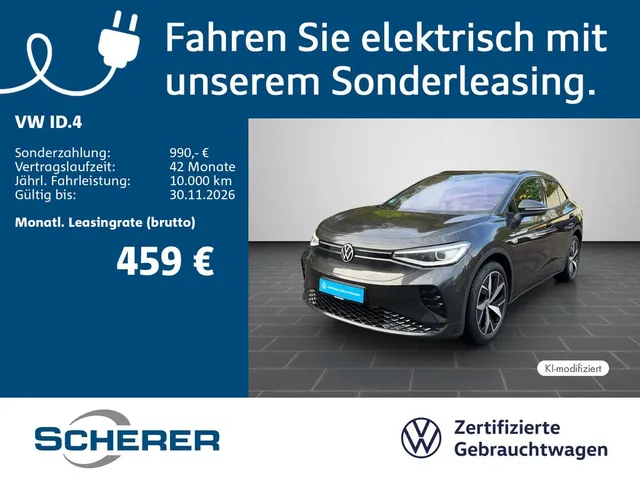Volkswagen ID.4 GTX 77kHW,*2,99%*4MOTION*SOH-WERT 90%*|AHK,