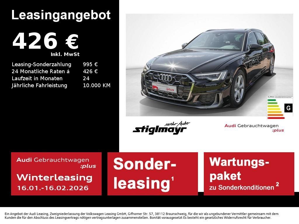 Audi A6 Avant S-line 50 TDI quattro ACC+MATRIX+PANO Leasing