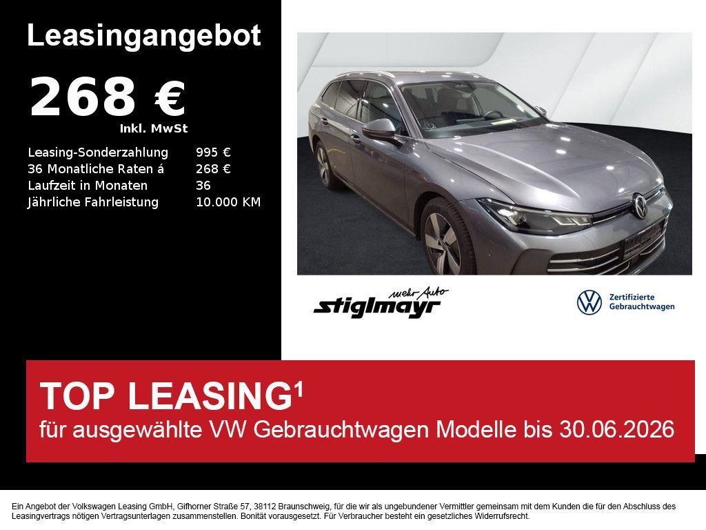 Volkswagen Passat Variant Business 1.5 eHybrid ACC+AHK+HUD+ Leasing