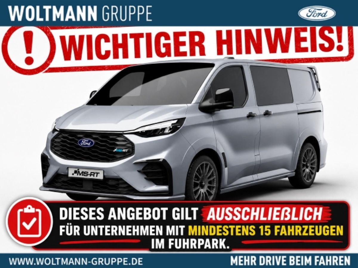 Ford Transit Custom MSRT PHEV 233 PS Doppelkabine 5.Sitzer Leder Leasing
