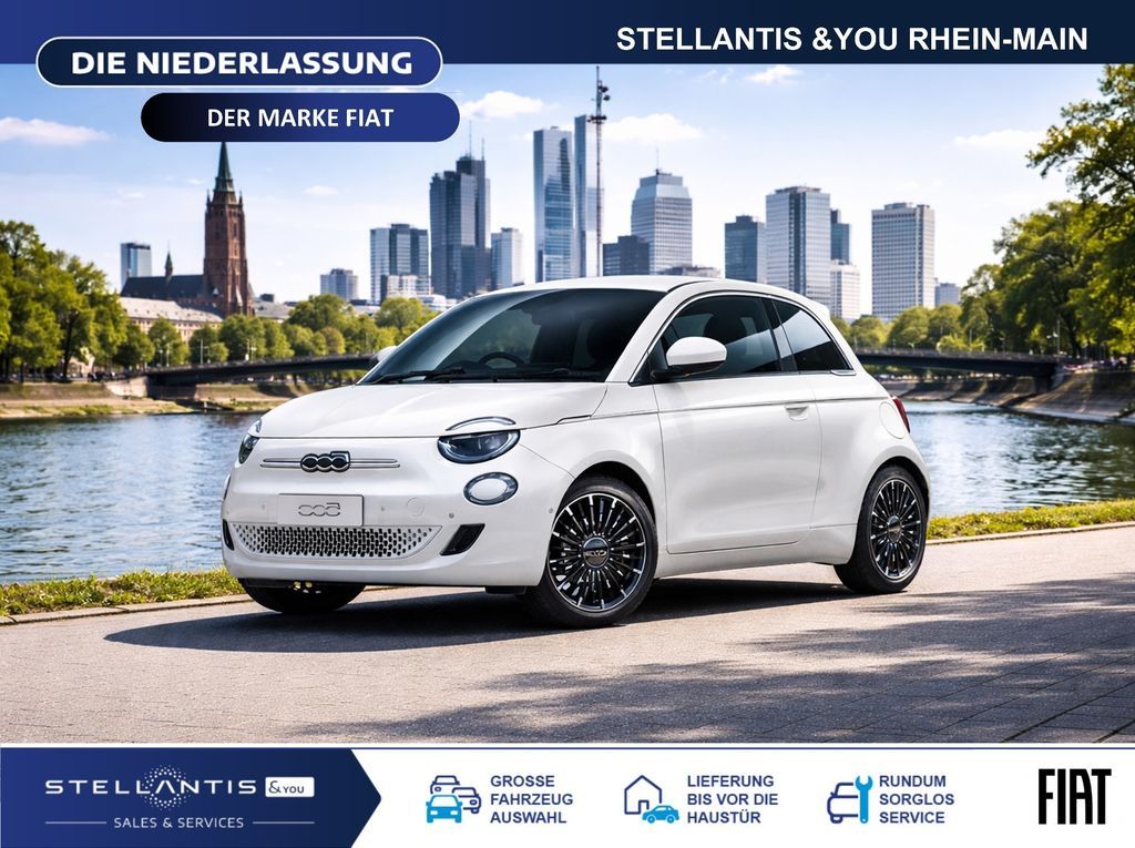 Fiat 500e La Prima Navi LED Klimaaut. Leasing