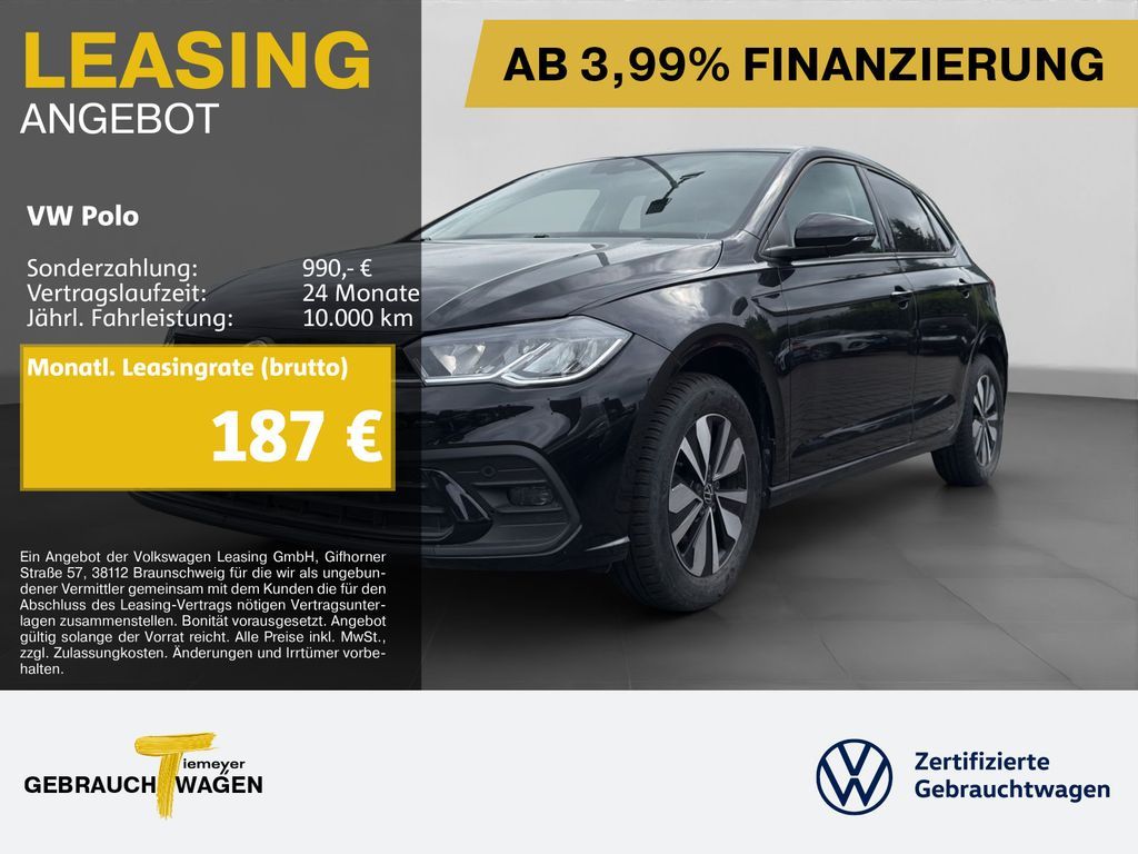 Volkswagen Polo 1.0 TSI DSG GOAL NAVI AHK KAMERA SITZHZG Leasing