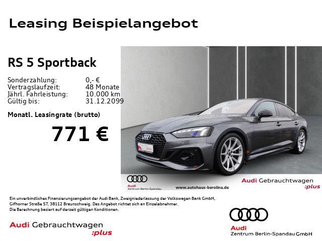 Audi RS5 Sportback *MATRIX*HuD*B&O*NAV+*ACC*Virt.C+* Leasing