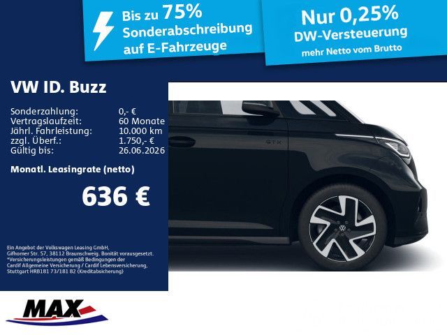 Volkswagen ID. Buzz GTX 4MO LR 250 KW*7Si*Navi*IQ*Wärme*Pan Leasing