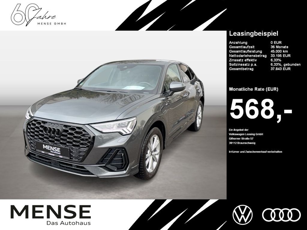 Audi Q3 Sportback 45 TFSI e S tronic S line Matrix|LM Leasing