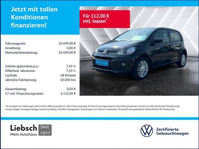 Volkswagen up! Move Up 1,0l 65 PS Klima Kamera Sitzheizung Leasing
