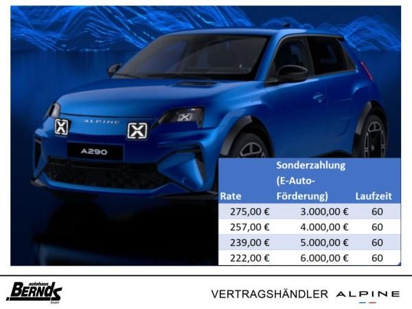 Alpine A290 GT⚡⚡ELEKTROPRÄMIE EINGERECHNET ⚡⚡ Leasing