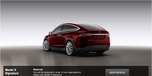 Elektroauto Tesla Model X Signatur verfügt über eine Reichweite von 386 Kilometer 0. Bildquelle: Screenshot Teslamotors.com Via: Teslamotorsclub.com