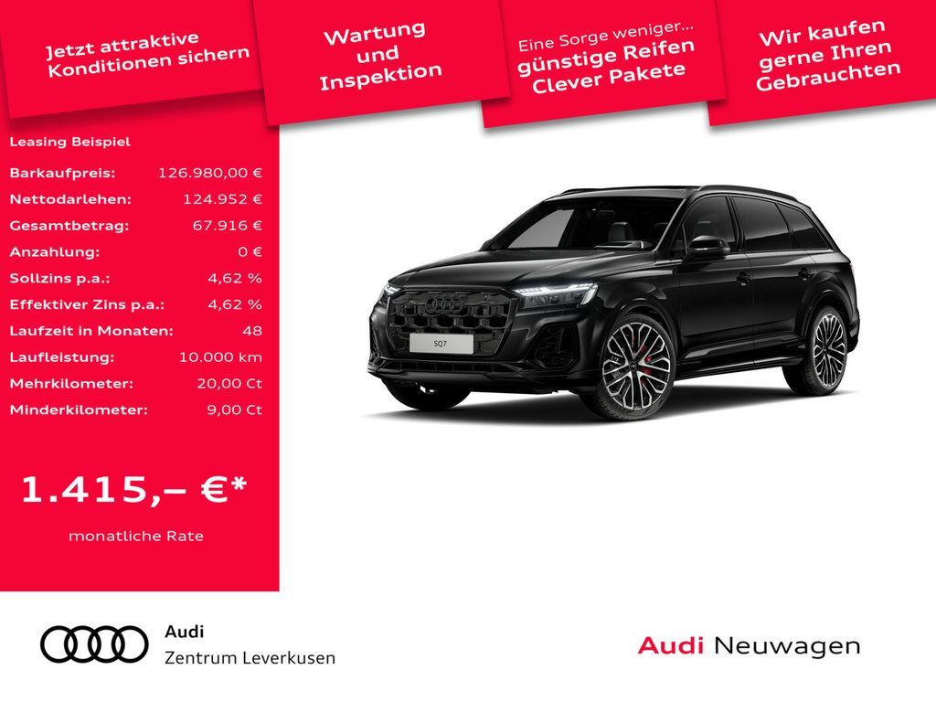 Audi SQ7 quattro 7-SITZE LASER STANDHZ PANO RAUTE AHK Leasing