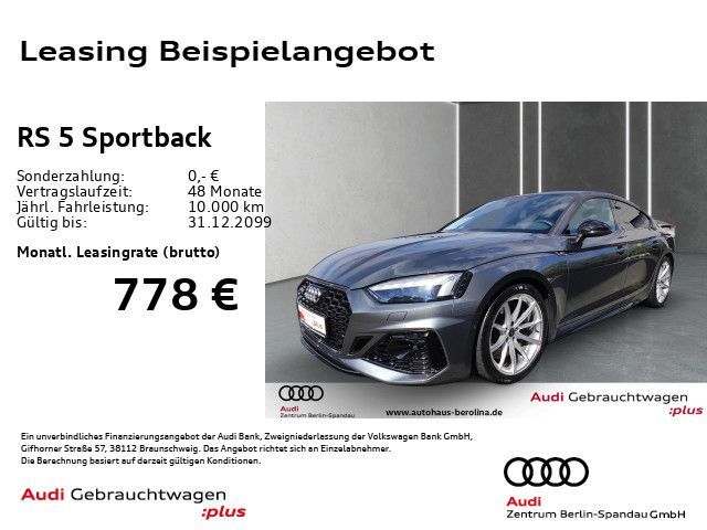 Audi RS 5 Sportback tiptr. *NAV+*B&O*ACC*R-CAM* Leasing