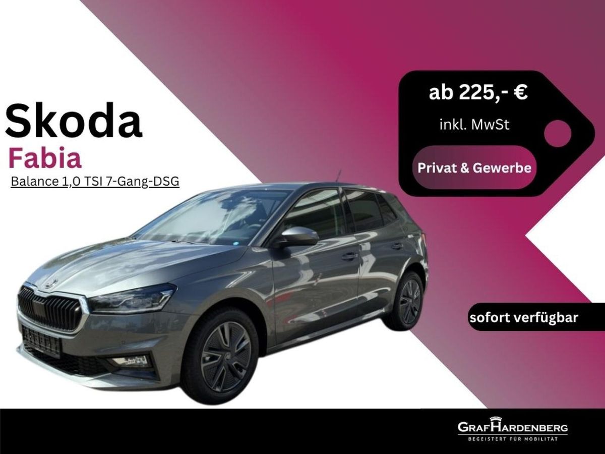 Skoda Fabia Balance 1,0 TSI 7-Gang-DSG Leasing