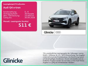 Audi Q4 40 e-tron 150 kW AHK Navi Rückfahrkamera Einp