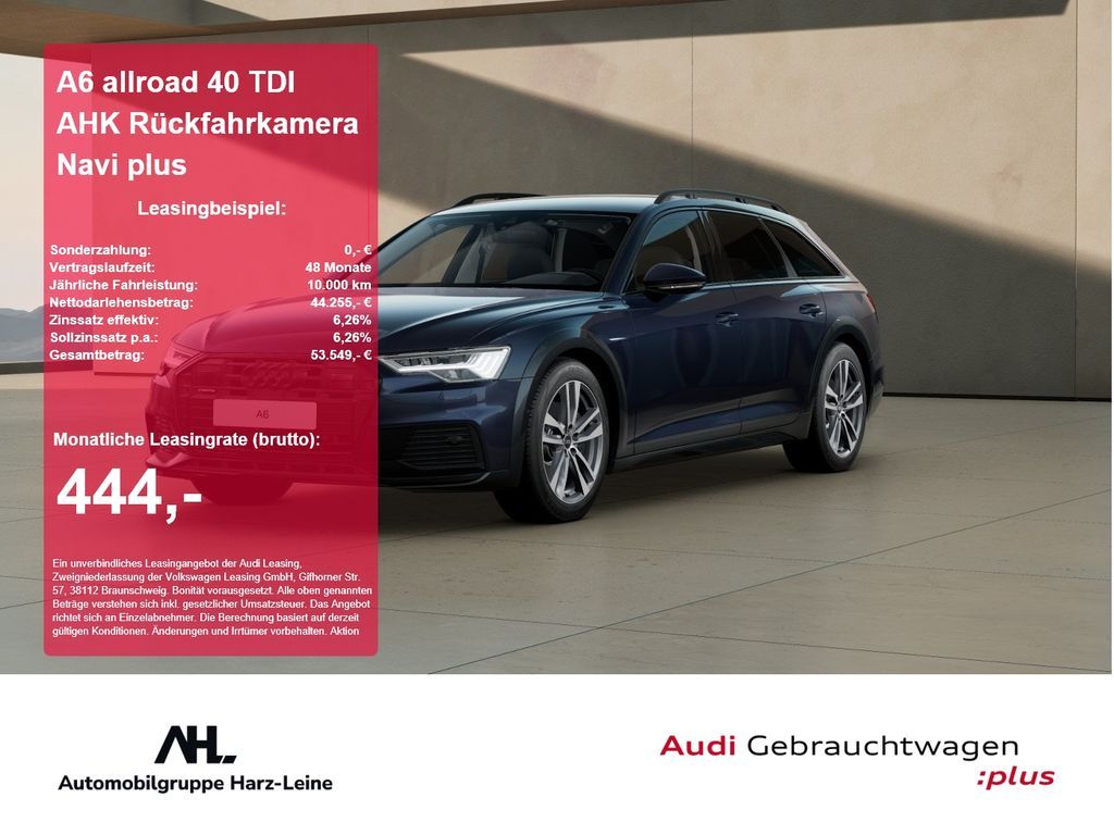 Audi A6 allroad 40 TDI AHK Rückfahrkamera Navi plus Leasing