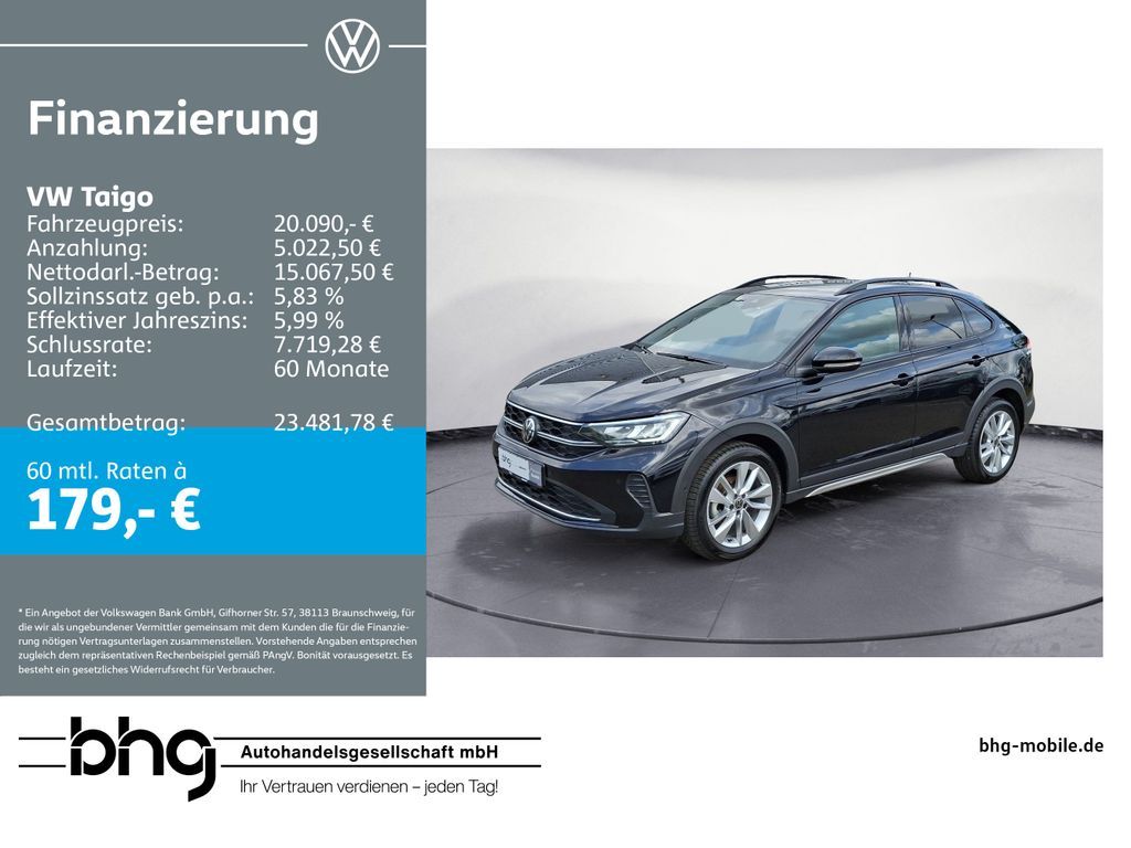 Volkswagen Taigo 1.0 TSI OPF DSG Goal Plus Travel-Park-Assi Leasing