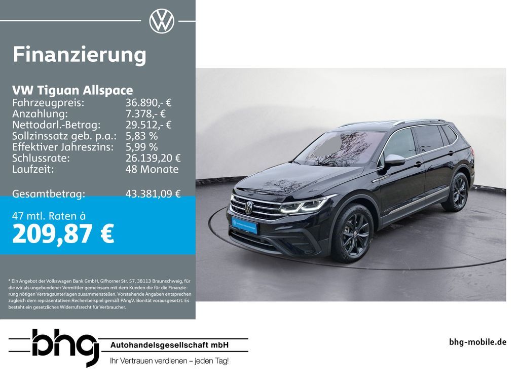 Volkswagen Tiguan Allspace 2.0 TDI DSG LIFE #IQ-DRIVE #AHK Leasing