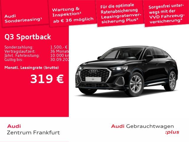Audi Q3 Sportback 35 TFSI S-LINE AHK+ACC+EL-HECKKLAPP Leasing