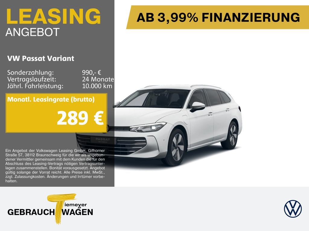 Volkswagen Passat Variant eHybrid BUSINESS HuD KAMERA AHK N Leasing