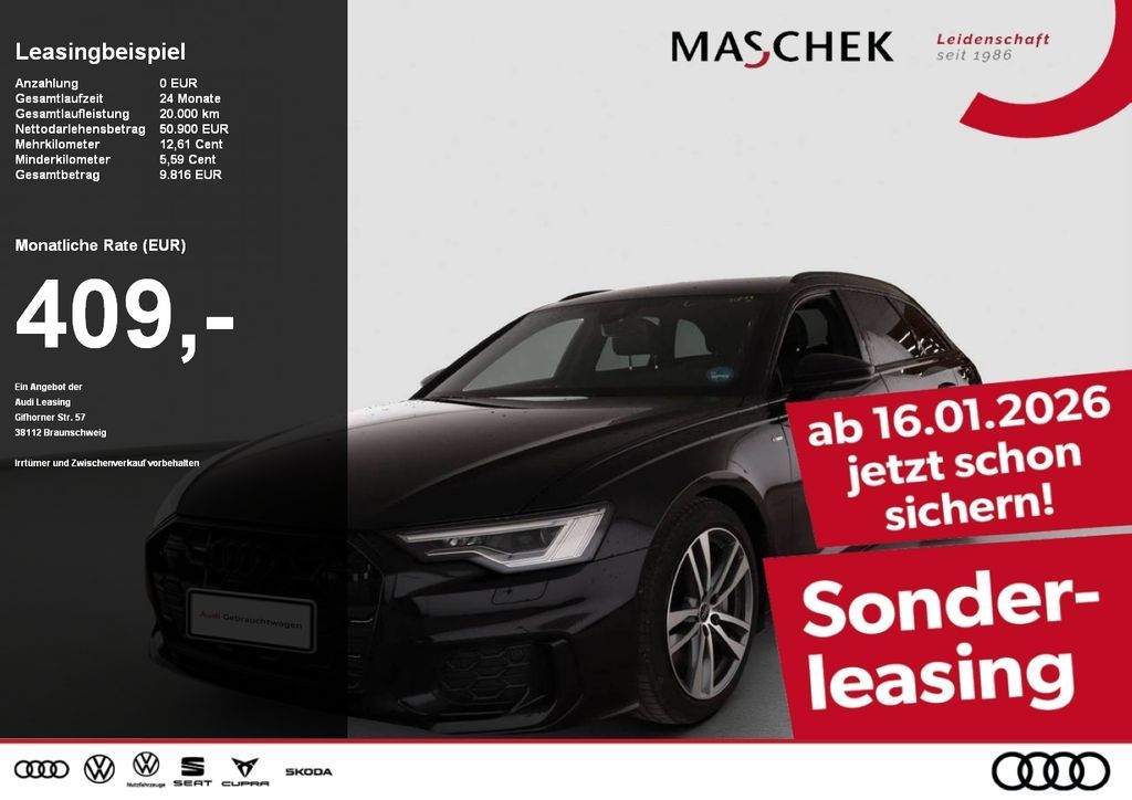 Audi A6 Avant 50 TFSI e S line HUD 360° Matrix Memory Leasing
