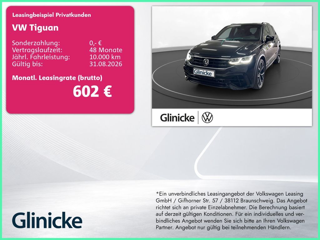 Volkswagen Tiguan R 2.0 TSI 4M AHK Pano Matrix LM 21