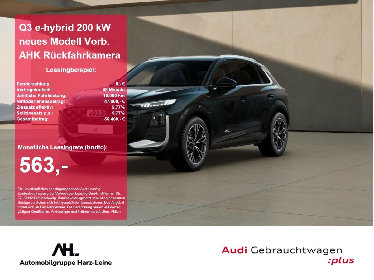 Audi Q3 e-hybrid neues Modell Vorb. AHK Rückfahrkamera Leasing