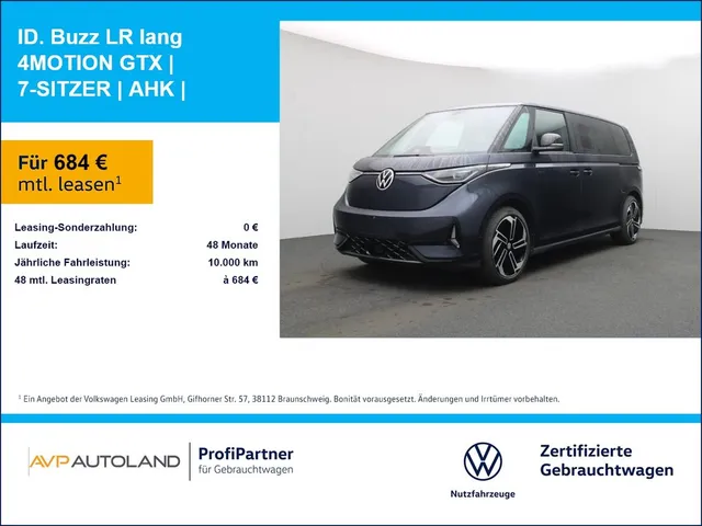 Volkswagen ID. Buzz LR lang 4MOTION GTX | 7-SITZER | AHK |