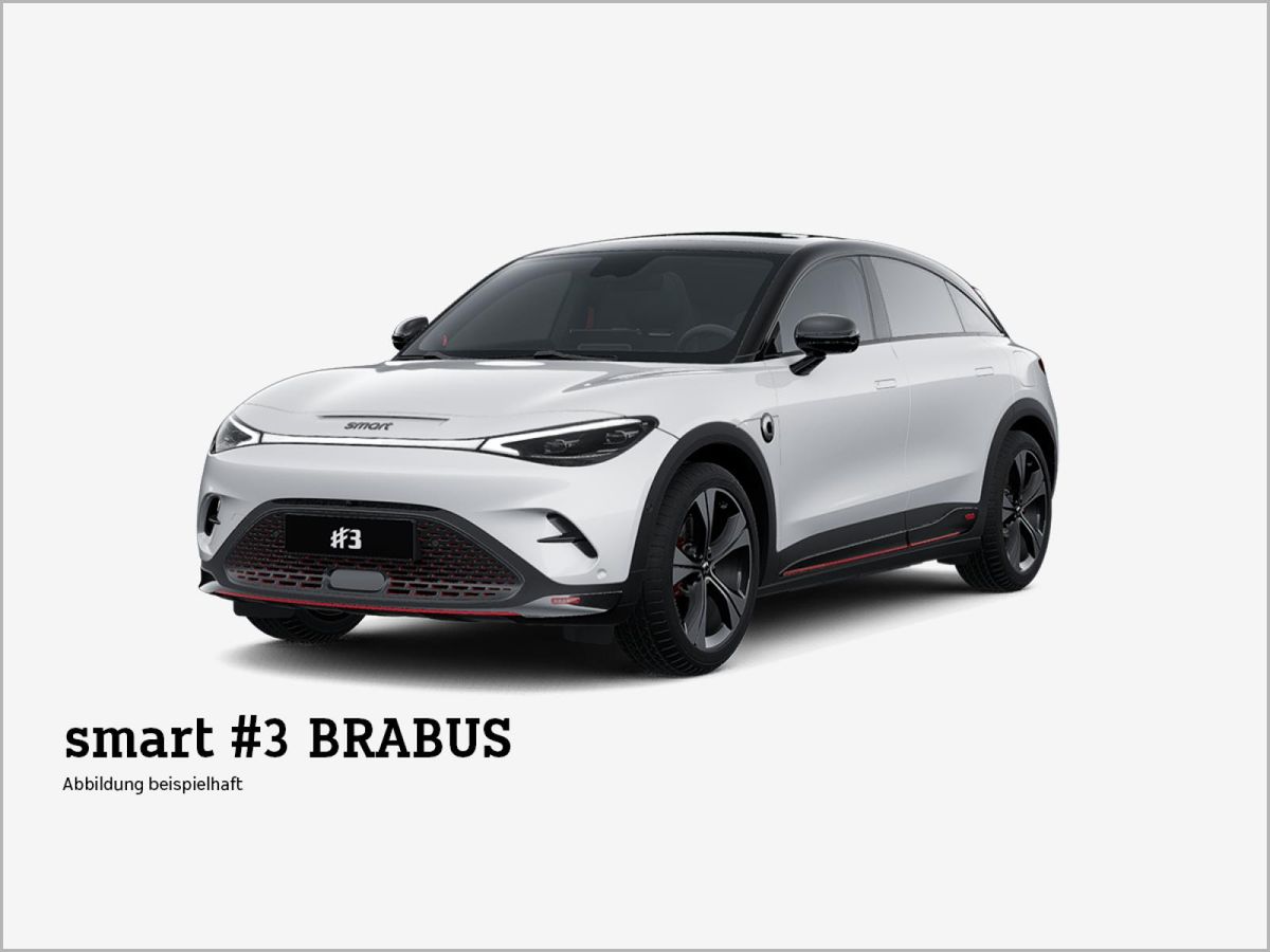smart #3 BRABUS MY27⚡(Allrad/Wärmepumpe/Ambient/Head-up/Soundsystem/Pano/LED+) Leasing
